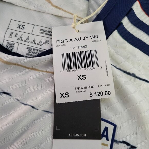 Adidas Womens Team Italy Soccer 2023 Away Jersey Size XS HT2198 NWT $120 - Picture 8 of 8